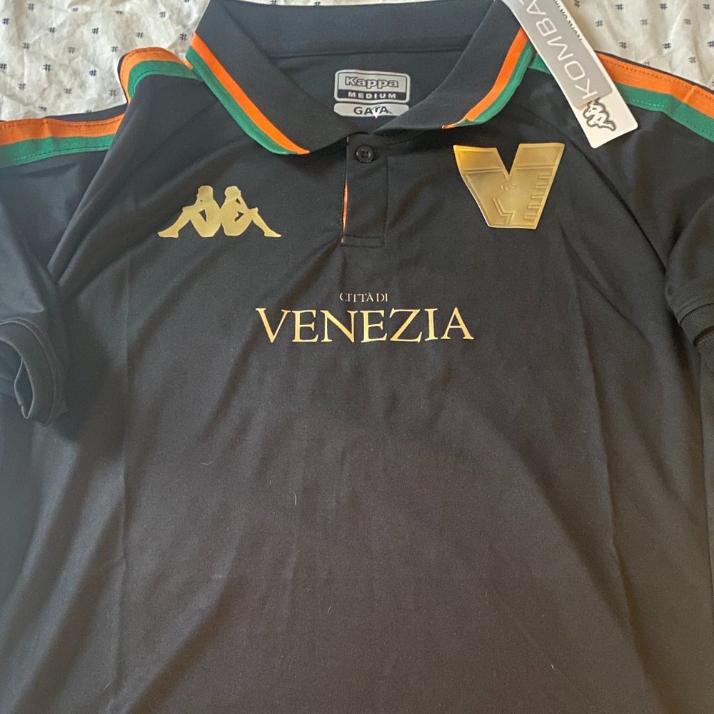 Kappa VENEZIA FC (Venice) Men's Black JERSEY Sz M,L,XL,2X New w tags ITALY